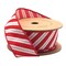 LaRibbons 1 1/2" Wired Ribbon | "Glitter Striped" White/Red | 10 Yard Roll